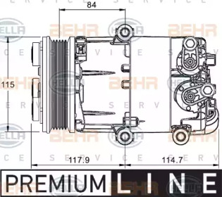 Компрессор HELLA 8FK 351 334-071