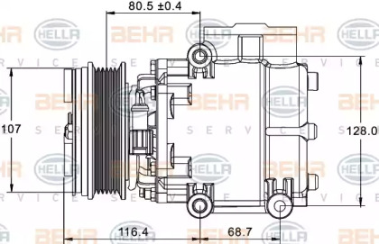 Компрессор HELLA 8FK 351 334-101