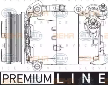 Компрессор, кондиционер HELLA 8FK 351 334-431