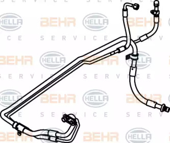 Трубопровод высокого давления, кондиционер HELLA 9GS 351 337-341