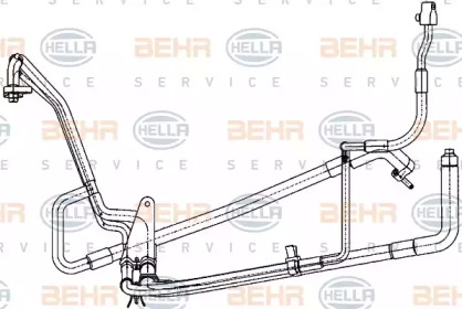 Трубопровод высокого / низкого давления, кондиционер HELLA 9GS 351 338-321