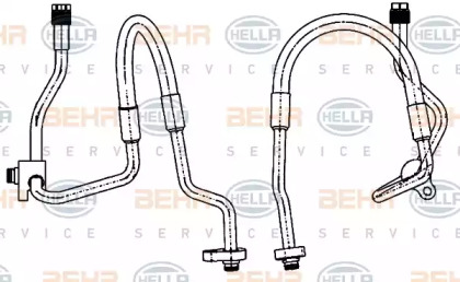 Трубопровод высокого давления, кондиционер HELLA 9GS 351 338-481