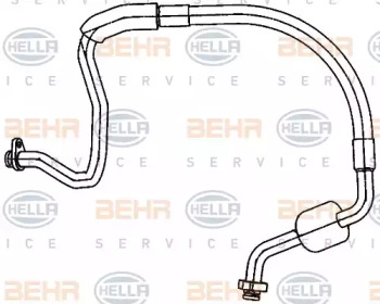 Трубопровод низкого давления, кондиционер HELLA 9GS 351 338-541