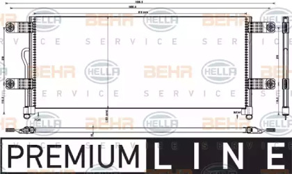 Конденсатор, кондиционер HELLA 8FC 351 343-231