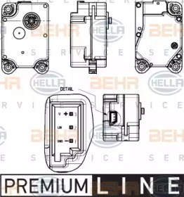 Регулировочный элемент, смесительный клапан HELLA 6NW 351 344-011