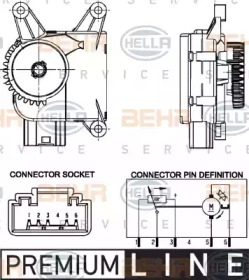 Регулировочный элемент, смесительный клапан HELLA 6NW 351 344-021