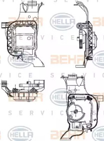 Регулировочный элемент, смесительный клапан HELLA 6NW 351 344-031