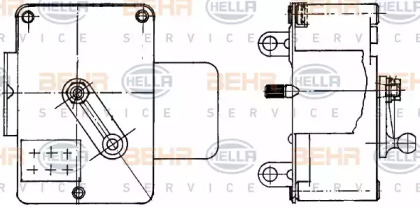 Регулировочный элемент, смесительный клапан HELLA 6NW 351 344-051