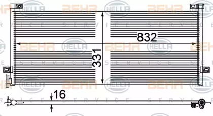 Конденсатор, кондиционер HELLA 8FC 351 345-031