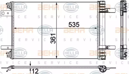 Конденсатор, кондиционер HELLA 8FC 351 345-121