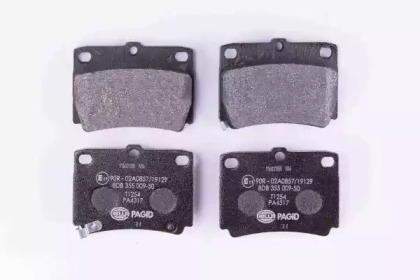 Комплект тормозных колодок HELLA 8DB 355 009-501