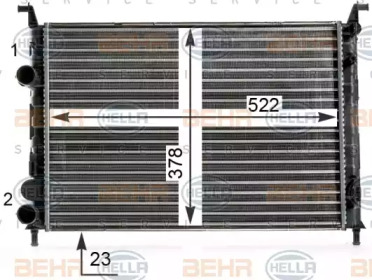 Теплообменник HELLA 8MK 376 700-251