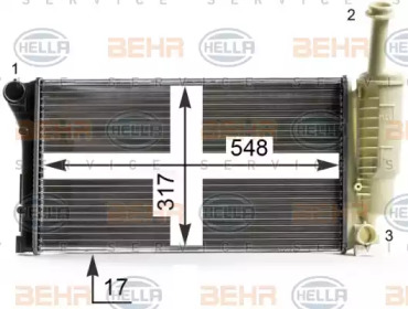 Теплообменник HELLA 8MK 376 700-284