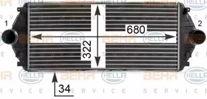 Теплообменник HELLA 8ML 376 700-541