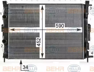 Теплообменник HELLA 8MK 376 700-684