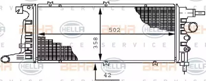 Теплообменник HELLA 8MK 376 711-711