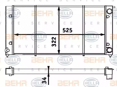 Теплообменник HELLA 8MK 376 713-304