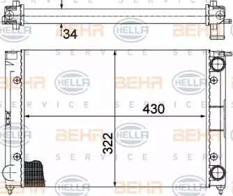 Теплообменник HELLA 8MK 376 713-334