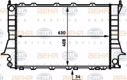 Теплообменник HELLA 8MK 376 713-611