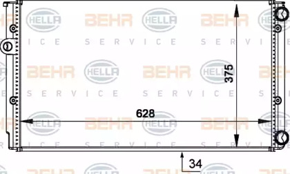 Теплообменник HELLA 8MK 376 714-044