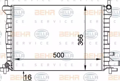 Теплообменник HELLA 8MK 376 714-061