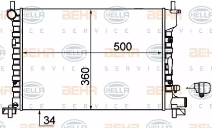 Теплообменник HELLA 8MK 376 714-244