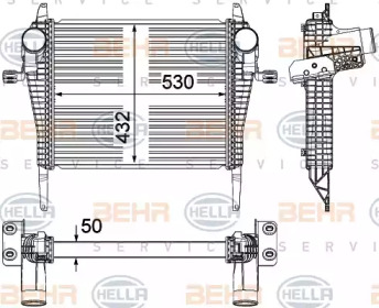 Интеркулер HELLA 8ML 376 714-261