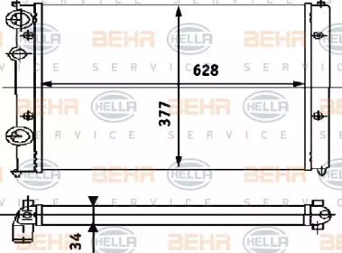 Теплообменник HELLA 8MK 376 714-444