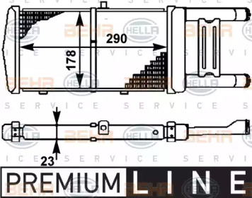 Теплообменник HELLA 8MK 376 714-531