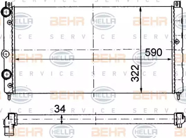 Теплообменник HELLA 8MK 376 714-591