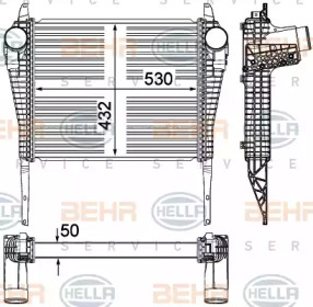 Интеркулер HELLA 8ML 376 715-241