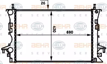 Теплообменник HELLA 8MK 376 716-284