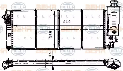 Теплообменник HELLA 8MK 376 716-551