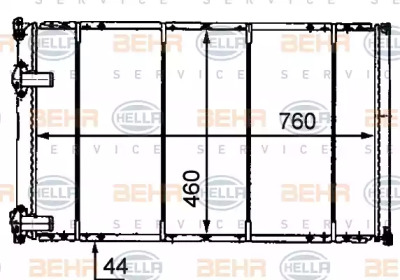 Теплообменник HELLA 8MK 376 718-231