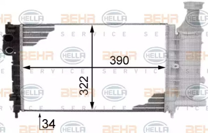 Теплообменник HELLA 8MK 376 718-291