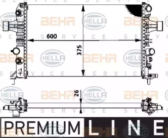 Теплообменник HELLA 8MK 376 719-061