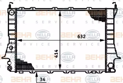 Теплообменник HELLA 8MK 376 719-351