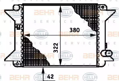 Радиатор, охлаждение двигателя HELLA 8MK 376 719-361