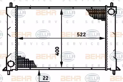 Теплообменник HELLA 8MK 376 720-231