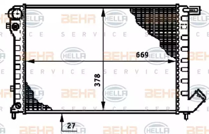 Теплообменник HELLA 8MK 376 720-241