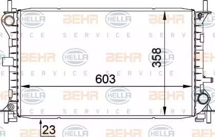 Теплообменник HELLA 8MK 376 720-291