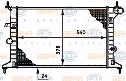 Теплообменник HELLA 8MK 376 720-411