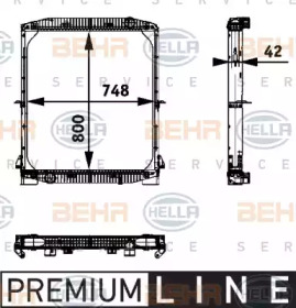 Теплообменник HELLA 8MK 376 721-611