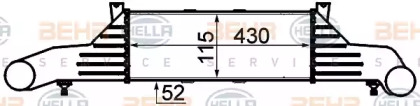 Теплообменник HELLA 8ML 376 723-031