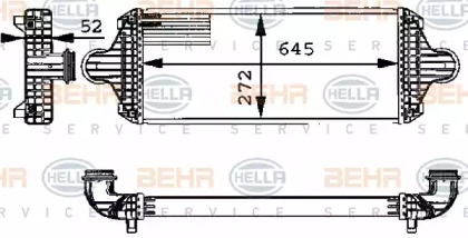 Интеркулер HELLA 8ML 376 723-681