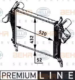 Интеркулер HELLA 8ML 376 724-231