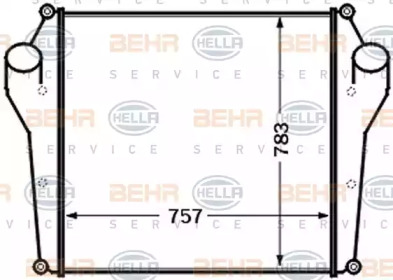 Интеркулер HELLA 8ML 376 727-541