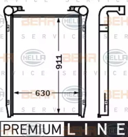 Теплообменник HELLA 8ML 376 727-631