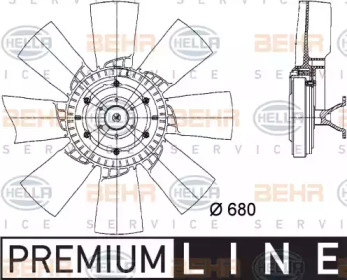 Вентилятор HELLA 8MV 376 728-391