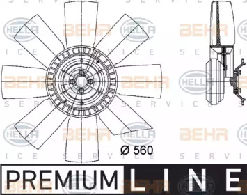 Вентилятор HELLA 8MV 376 731-101